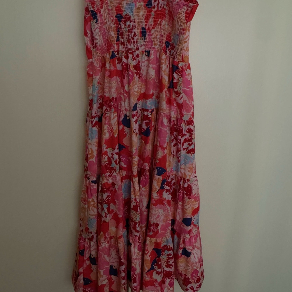 Floral Pink Maxi Dress